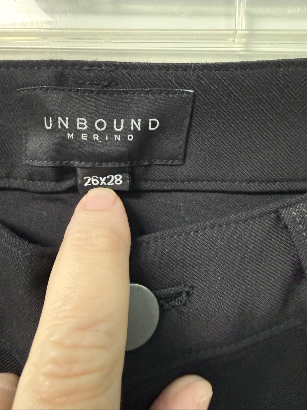 Unbound Merino Women’s Black Slim Dress Pants 26x28 — image 2 of 8